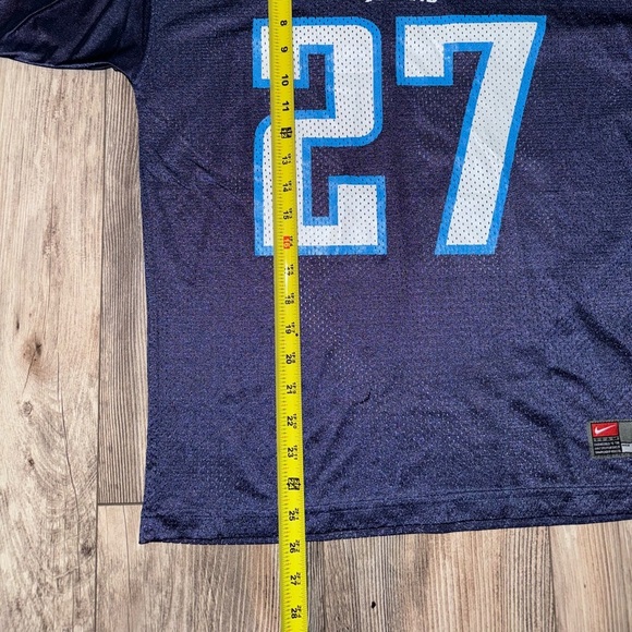 Eddie George Jersey Youth L Tennessee Titans Nike Blue Number 27 NFL Football - Picture 2 of 7